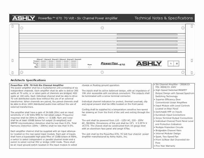 Ashly Stereo Amplifier 670-page_pdf